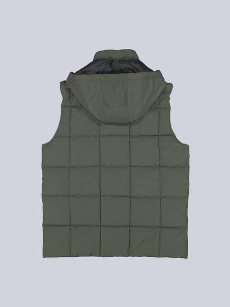 engbers Herren Weste mit abnehmbarer Kapuze , Dunkelgruen