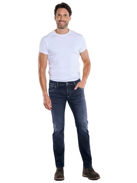 Herren Jeans 5-Pocket Superstretch , Saphirblau