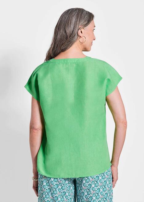 Luchtige zomerblouse van linnenmix