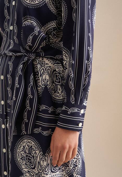 Damen Kleid - Tuchprint