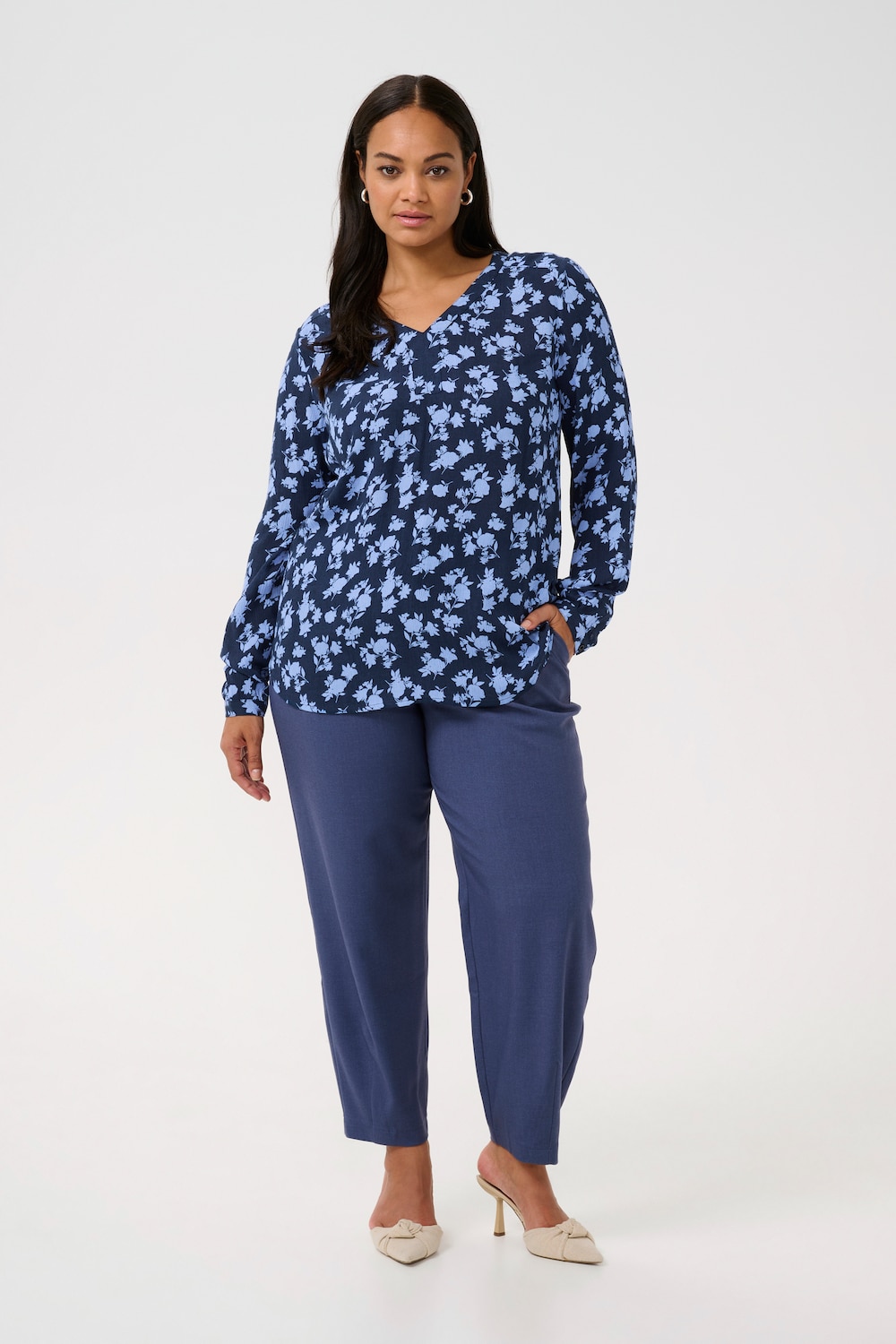 Langarm-Bluse Regular fit