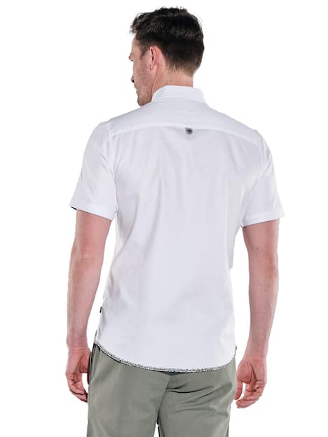 engbers Herren Kurzarm-Hemd uni , Reinweiss
