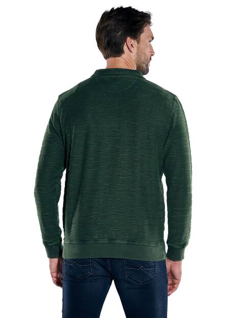 engbers Herren Sweatshirt strukturiert , Gruen