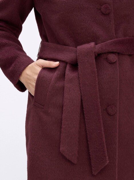 Jacke Jacke mit Bindegürtel Langarm Reverskragen