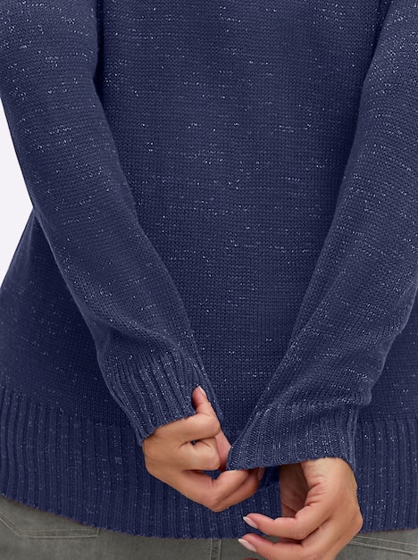 Pullover Langarm Jersey Meliert