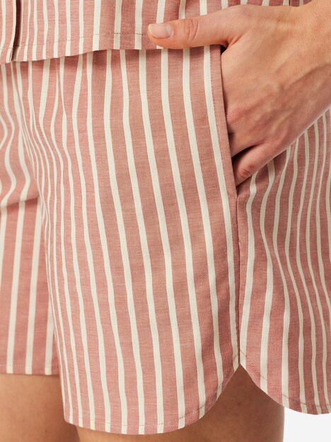 Schiesser Damen Pyjama Selected Premium terracotta