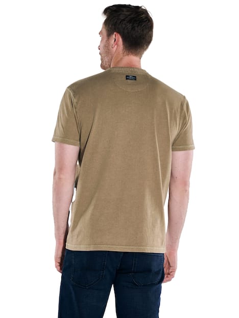 engbers Herren Henley-Shirt uni , Braun