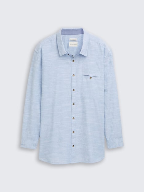 Regular Fit Hemd mit Turn-Up-Funktion