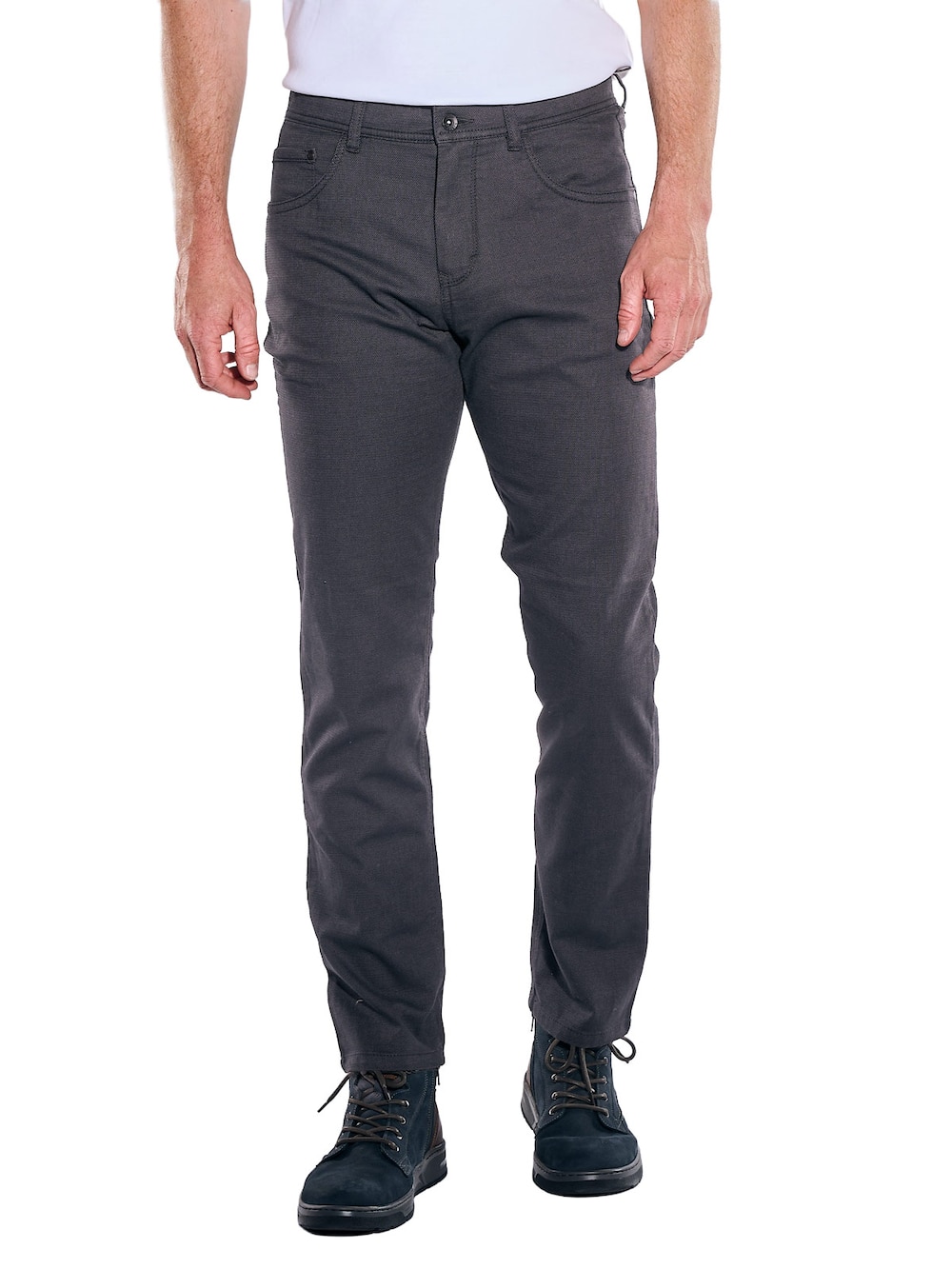 Herren Hose straight , Anthrazit
