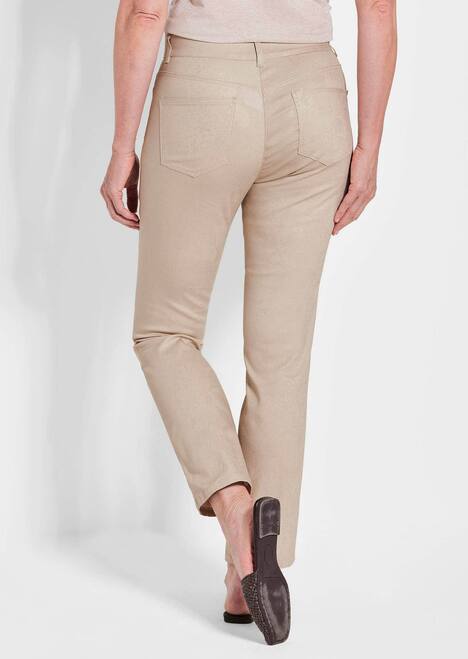 Knöchellange Jeans CARLA in Braun