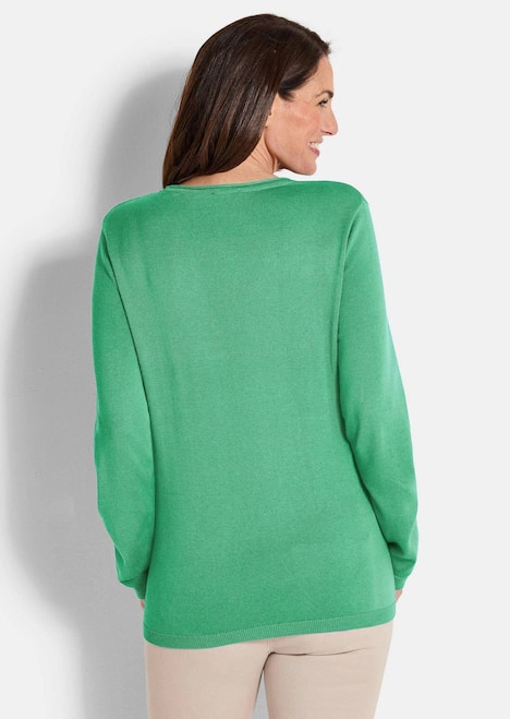 GOLDNER Tricot pullover Tricot pullover van katoen en viscose