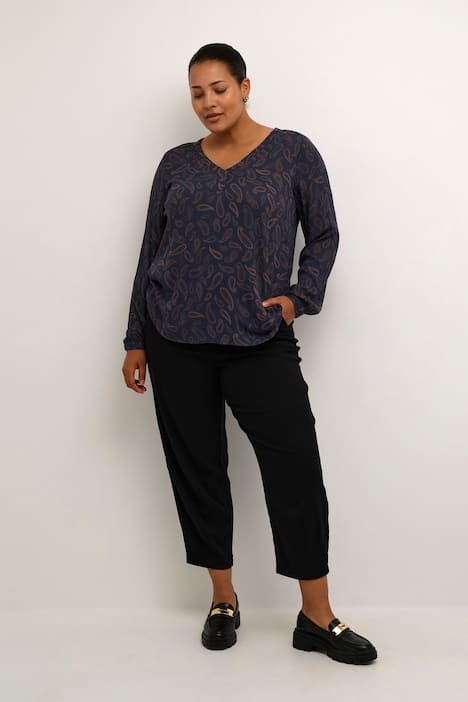 Langarm-Bluse Regular fit