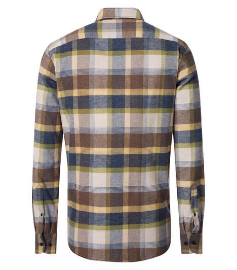 Flanellhemd kariert Casual Fit