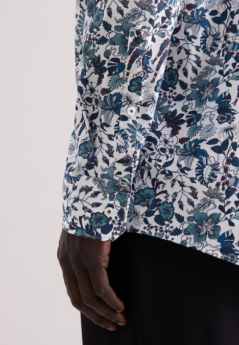 Herren Business Hemd - Geblümt