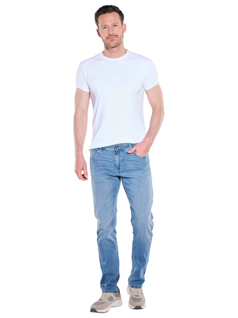 Herren Jeans 5-Pocket Superstretch , Brilliantblau
