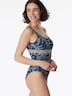 Schiesser Damen Badeanzug Schwimmer - Ocean Swim - blau, weiß