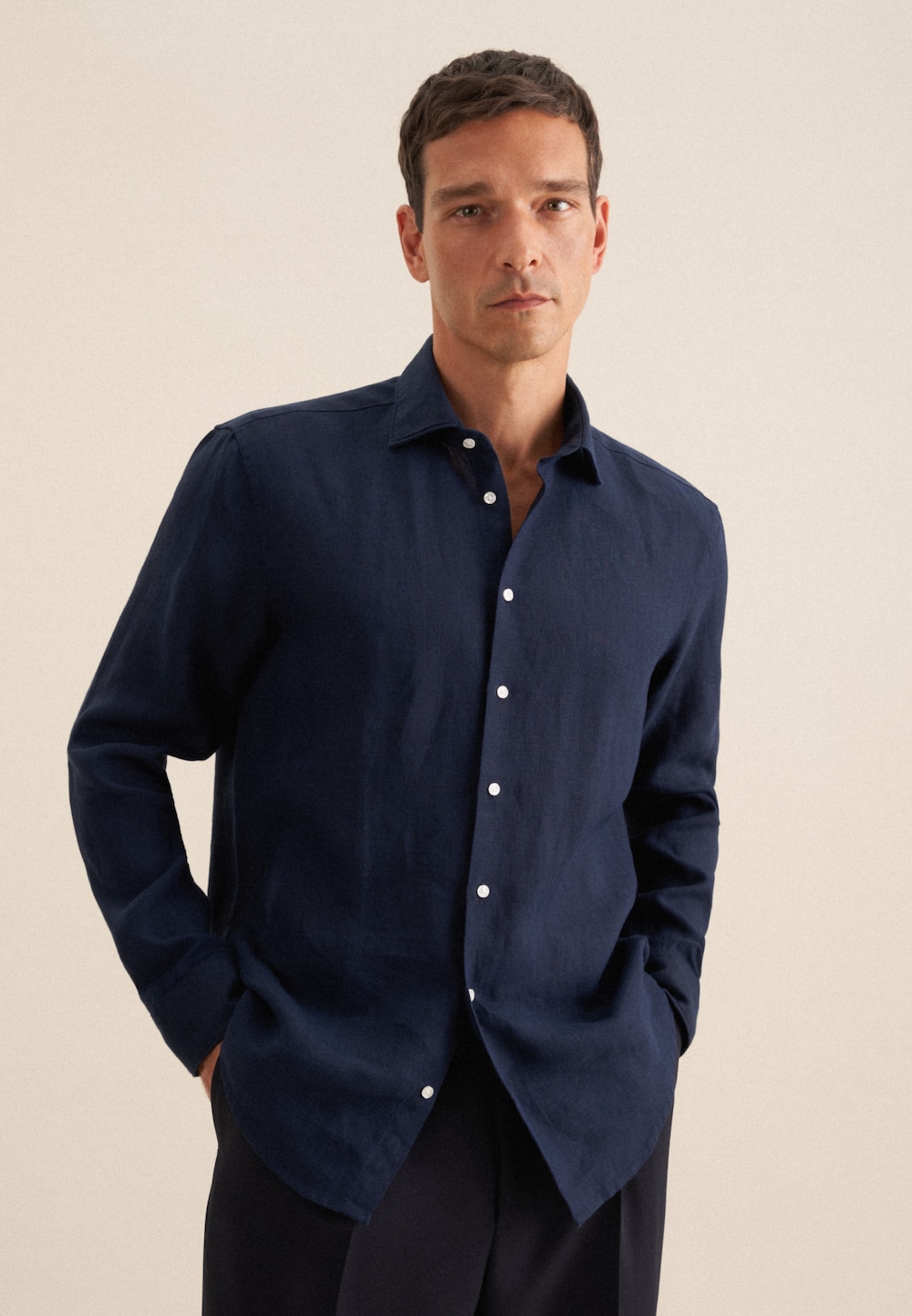 Herren Business Hemd - Uni