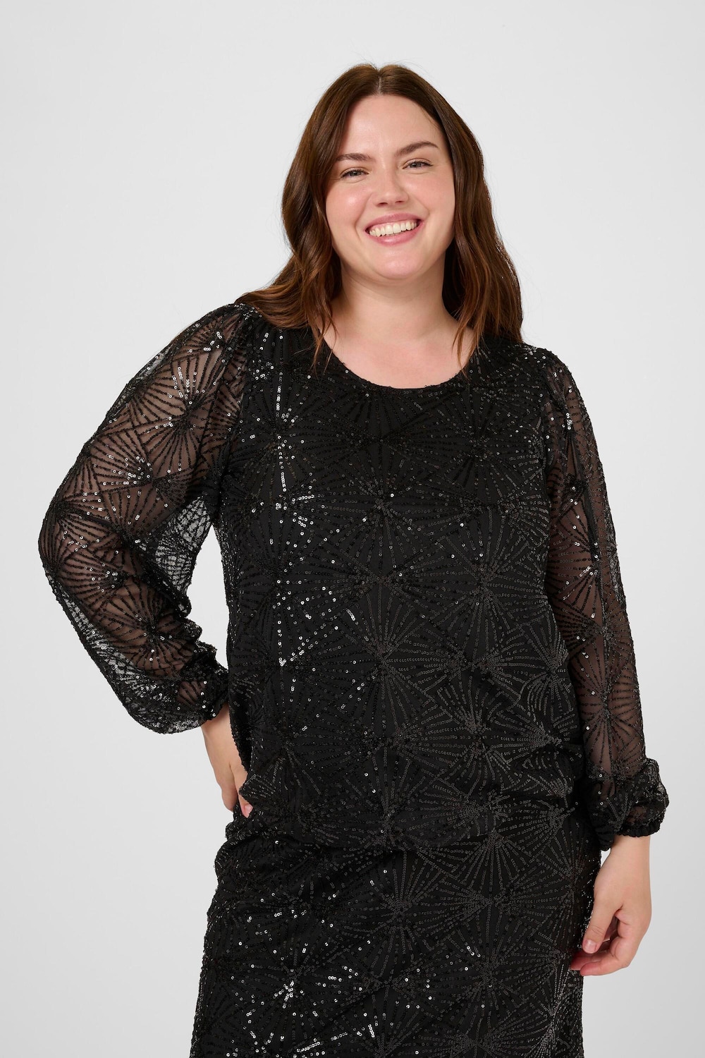 Langarm-Bluse Regular fit