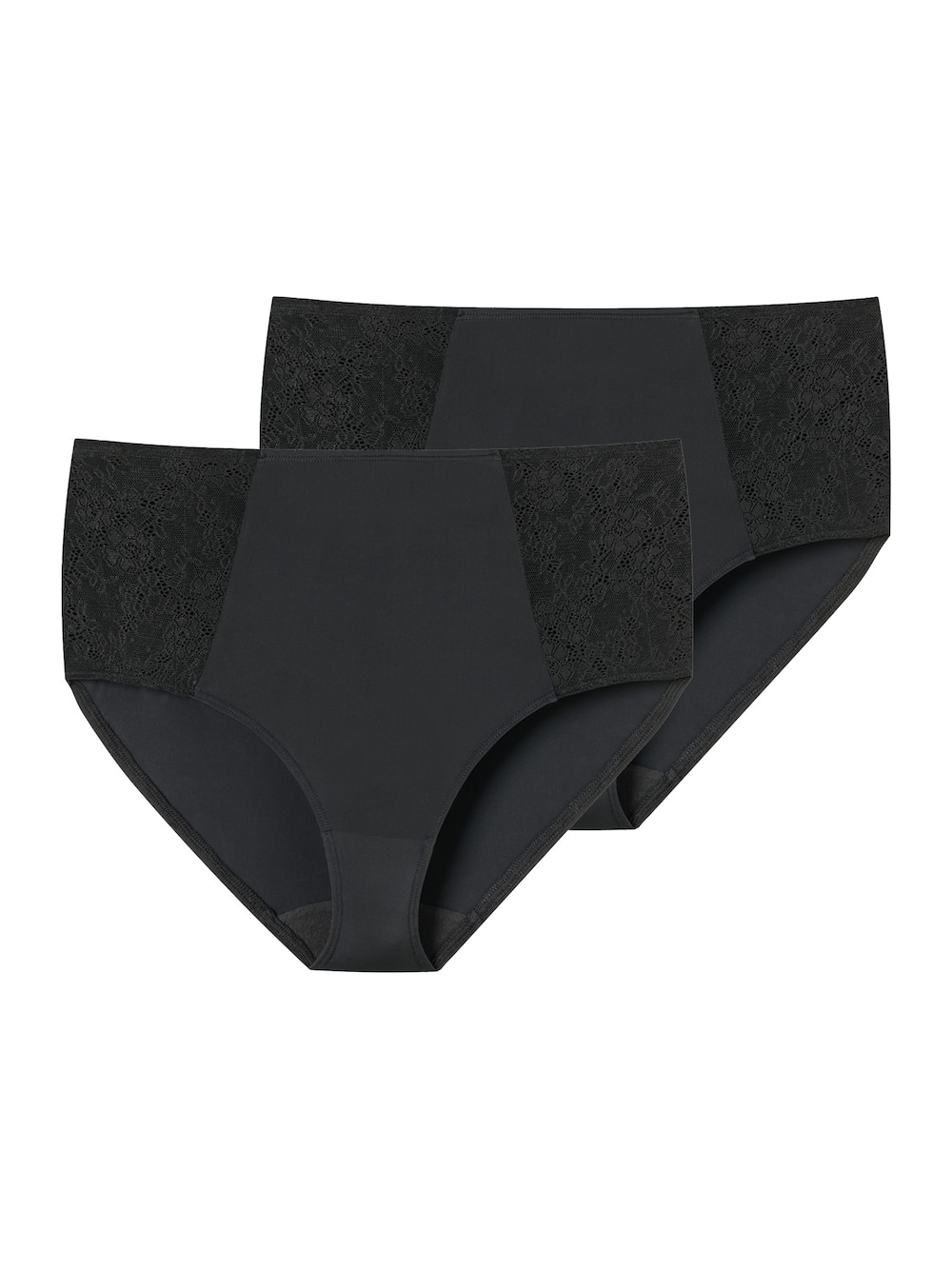 Schiesser Damen Midislip 2-Pack Air Spitze - weiss