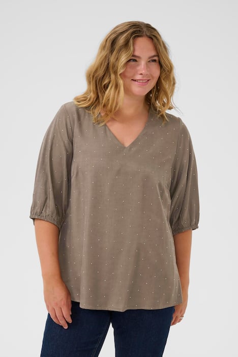 Langarm-Bluse Regular fit