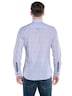 Herren Langarm-Hemd gemustert , Mittelblau