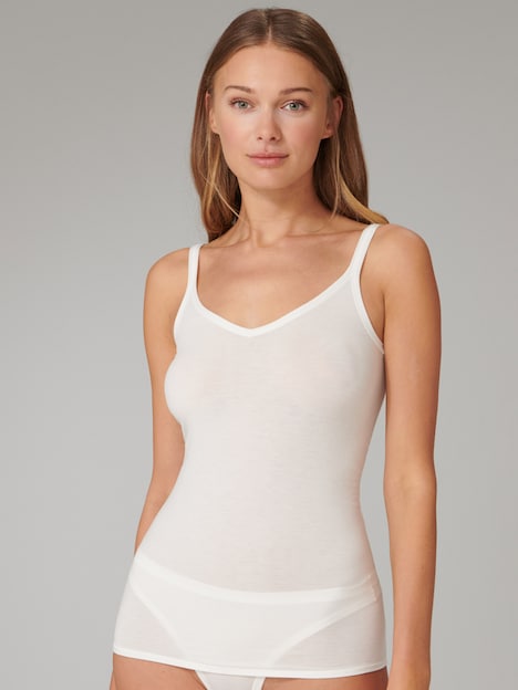 Schiesser Damen Tanktop Personal Fit - Personal Fit snow