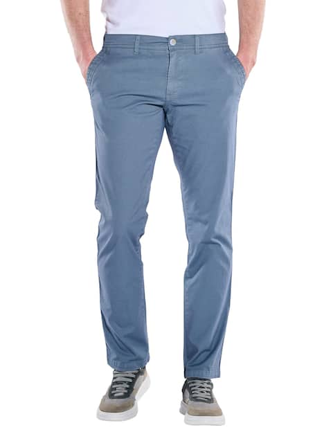 engbers Herren Chino regular , Petrolblau