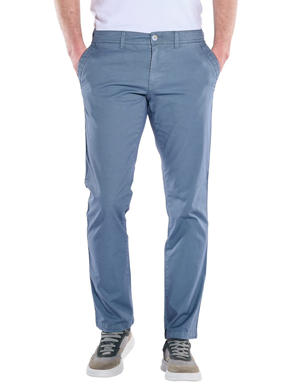 engbers Herren Chino regular , Petrolblau