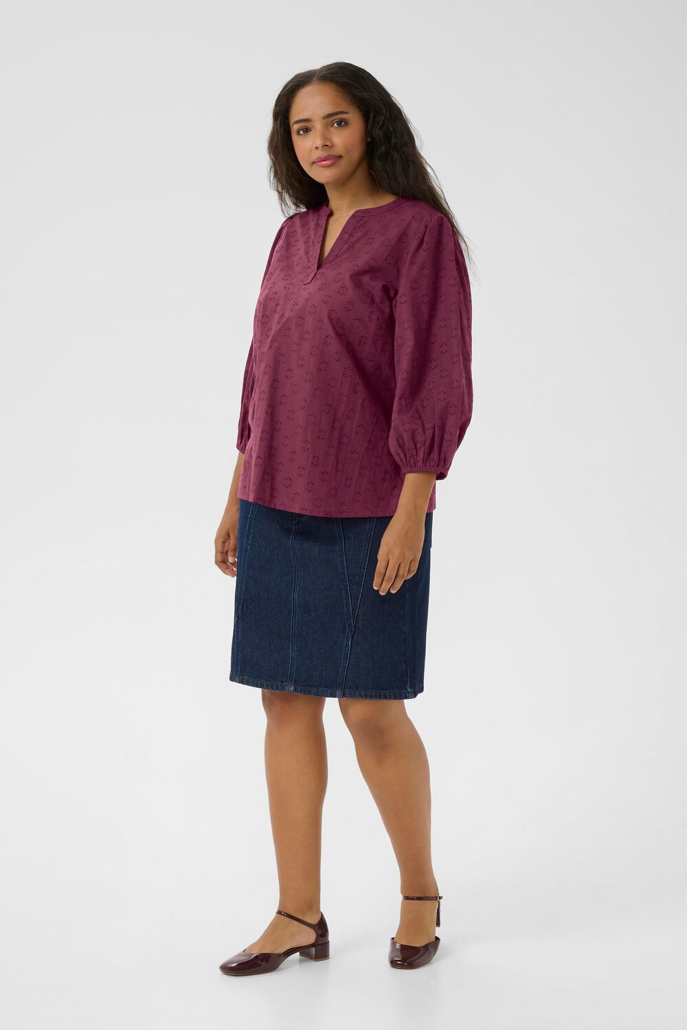 Blouse met lange mouwen Regular fit