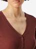 Schiesser Damen Pyjamaoberteil Mix + Relax - burgund