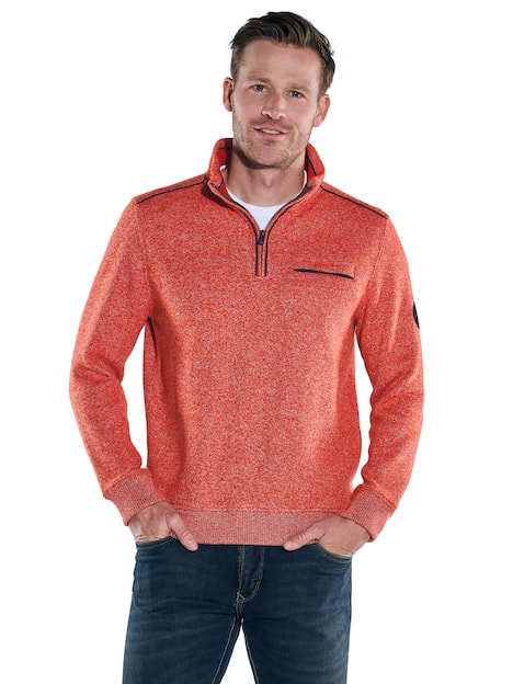 engbers Herren Sweatshirt mit Stehkragen , Orange