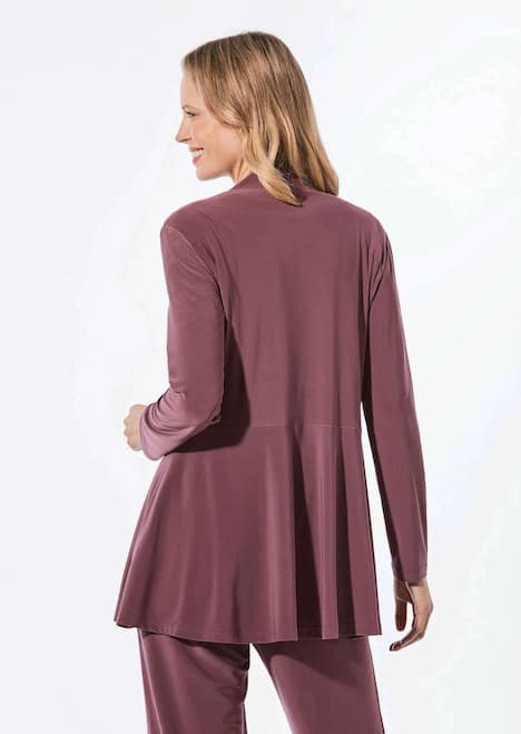 Leichte Shirtjacke lila mit Stretch