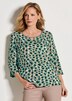 GOLDNER Blouse met print Gedessineerde blouse van pure viscose