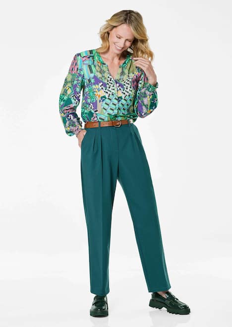GOLDNER Broek VERA Elegante broek met plooien