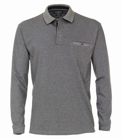 Polo-Shirt Langarm gestreift