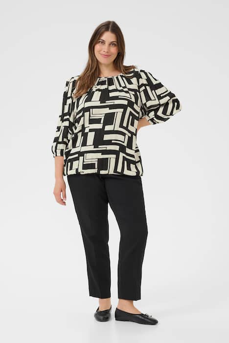 Langarm-Bluse Regular fit