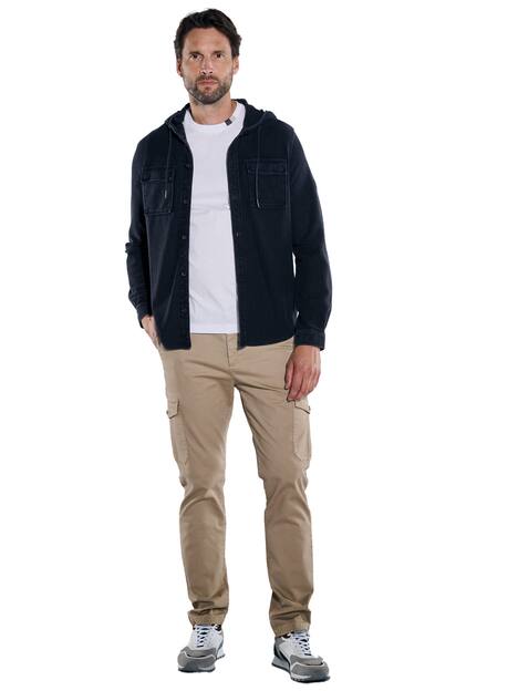 engbers Herren Sweatjacke mit Kapuze , Saphirblau