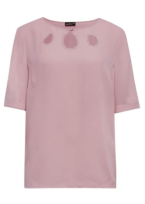 Feminine Bluse mit Ausschnittlösung