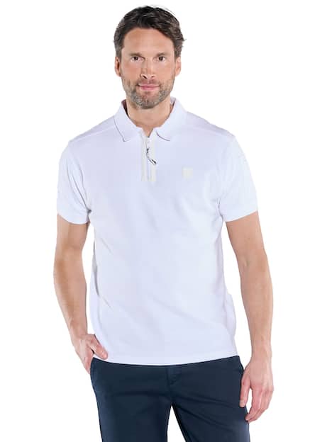 engbers Herren Polo-Shirt regular , Reinweiss