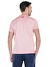 Herren Henley T-Shirt , Rosa
