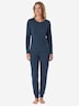 Schiesser Damen Schlafanzug Casual Essentials ultraviolett