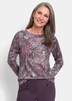 Shirt met lange mouwen en print, boothals