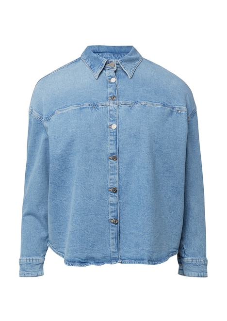 Denim-Jacke im Relaxed Fit mit Hemdkragen