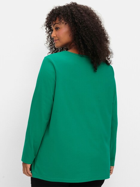 Langarmshirt Langarm Uni