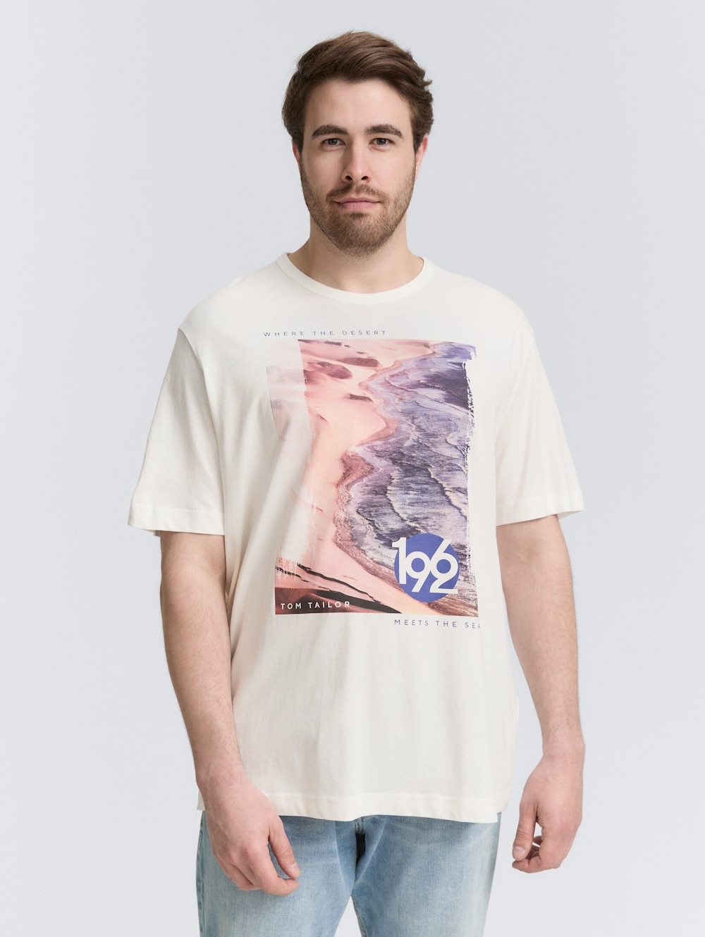 Tom Tailor Men PLUS T-Shirt Plus Size - T-Shirt mit Foto-Print