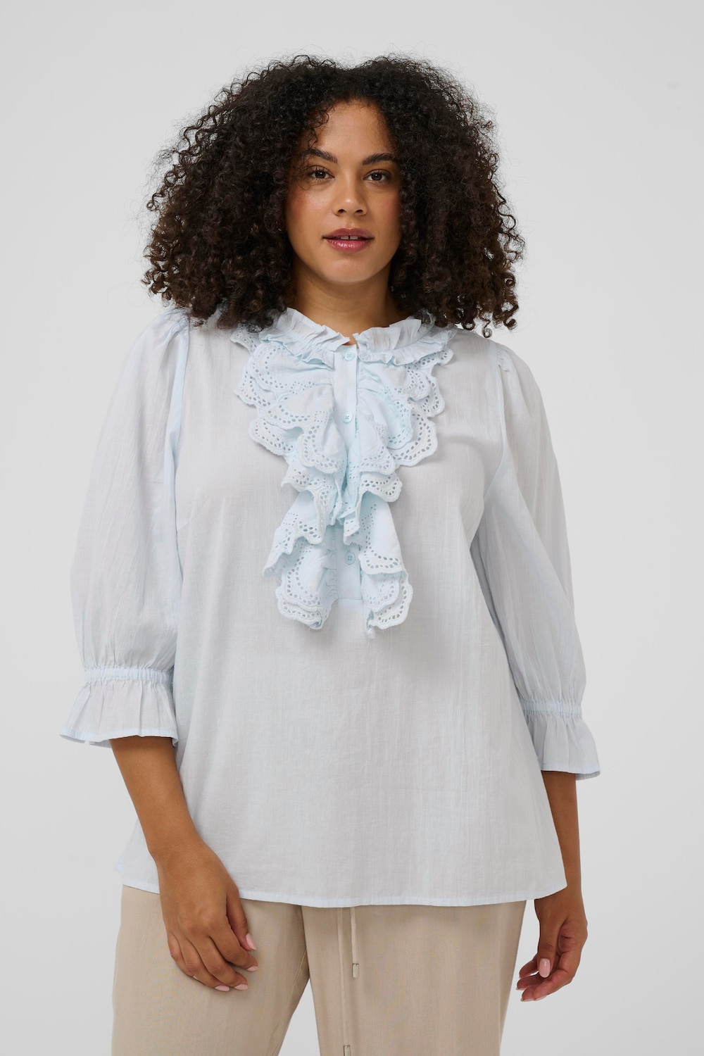 Langarm-Bluse Regular fit