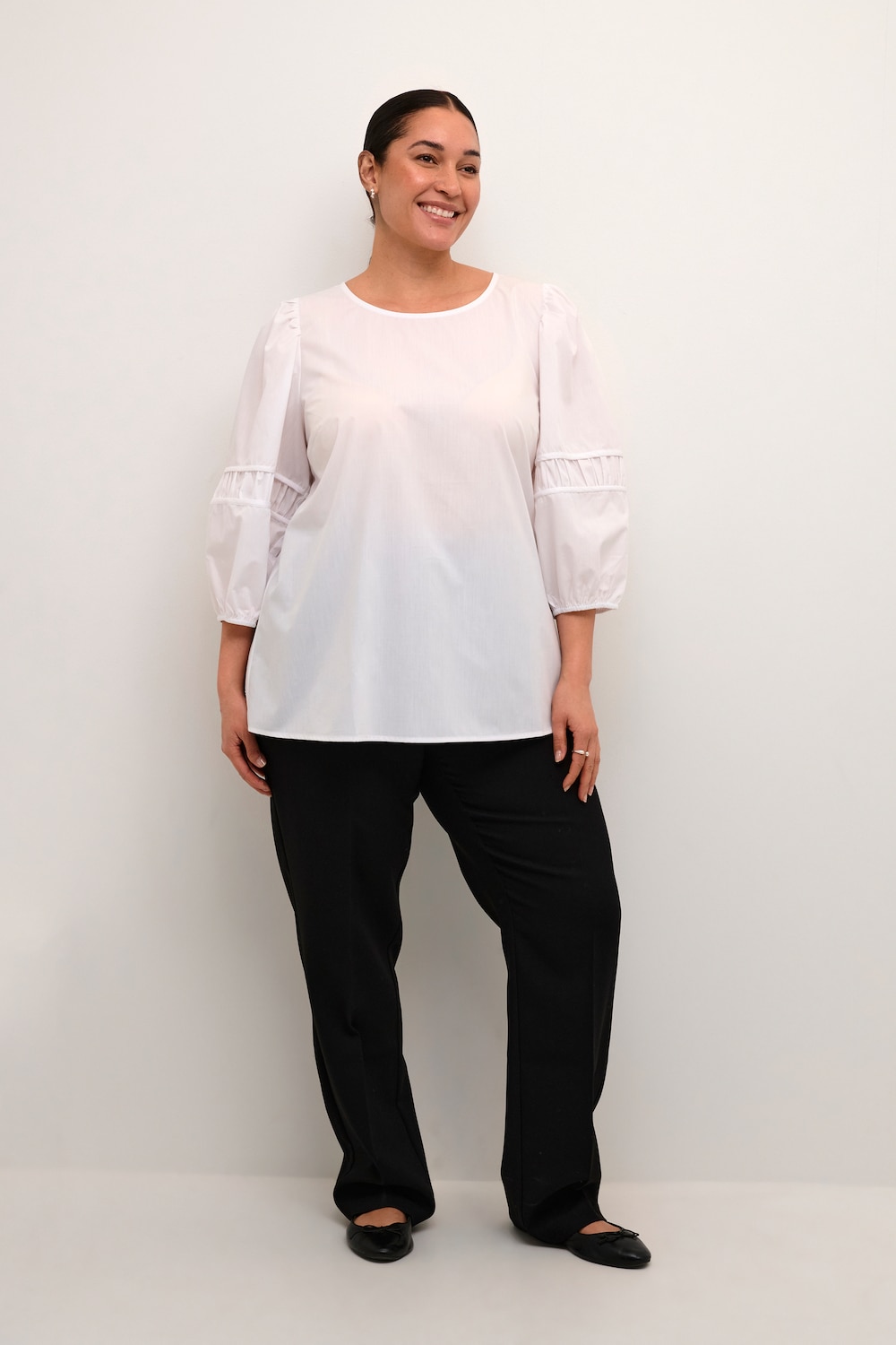 Langarm-Bluse Regular fit