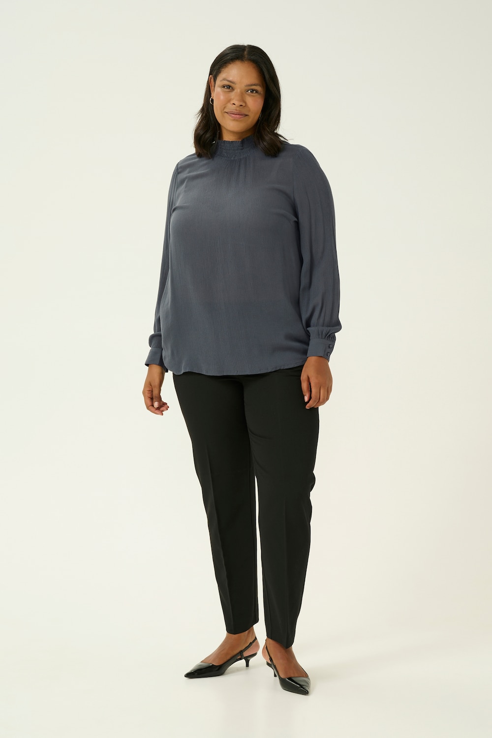 Langarm-Bluse Regular fit