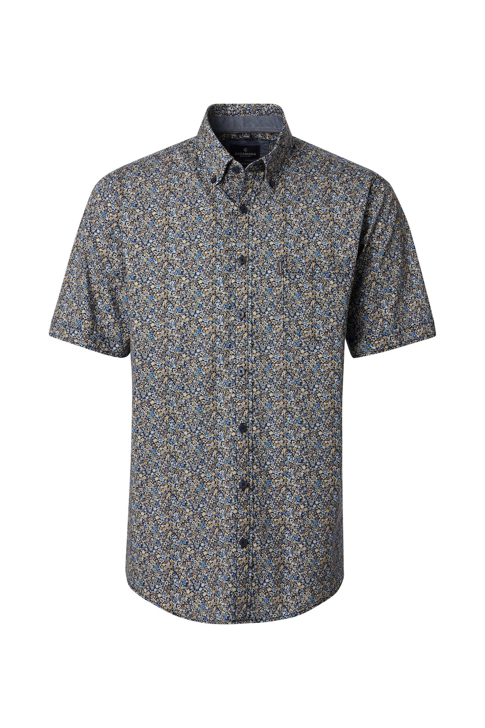 Freizeithemd Kurzarm Print Comfort Fit