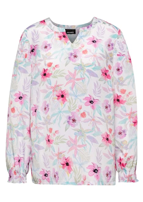 Druckbluse aus Polyester